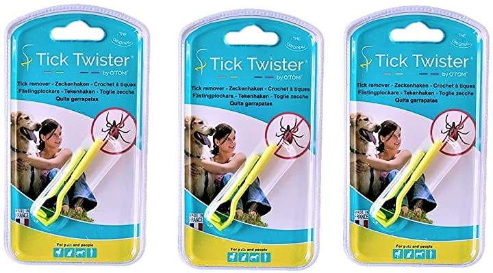 O'tom Tick Twister ClipBox ティックツイスター 大小2本セット マダニ ダニ 取り カラビナタイプ（開閉リンク付き