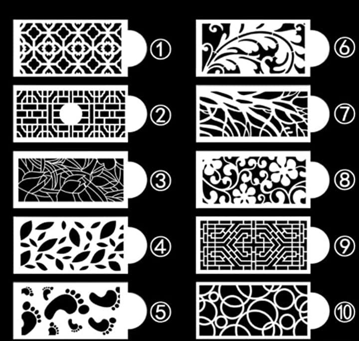 ステンシルシート 柄 No.5 - 材料