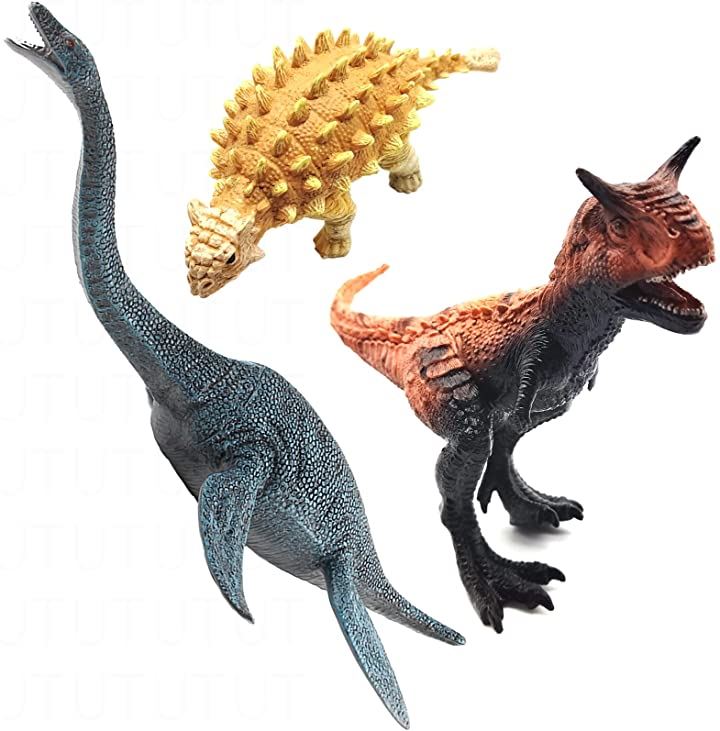 恐竜 おもちゃ フィギュア 人形 子供 男の子 カルノタウルス＋アンキロサウルス＋プレシオサウルス 超合金・ロボット おもちゃ・玩具・ホビー