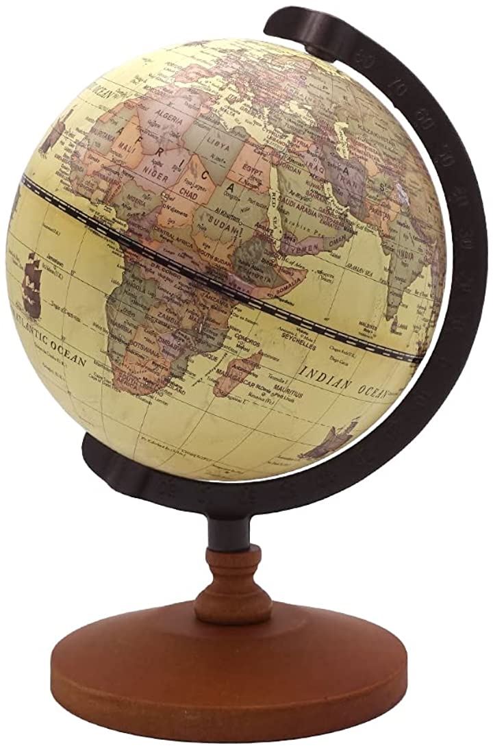ヴィンテージ 地球儀ライト ランプ 世界地図 英字 英語 置物 オブジェ レトロ