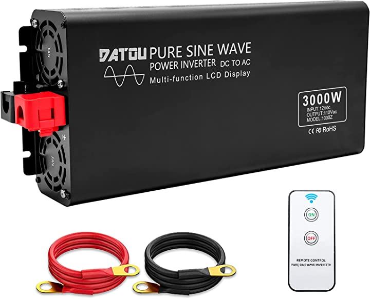 正弦波 インバーター 3000W 12V リモコン付き - 電装品