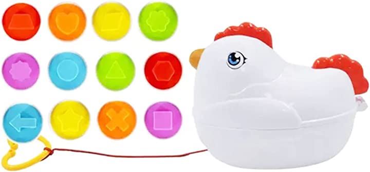 鶏 おもちゃ 卵 玩具 はめ込み 型はめ パズル 12個 知育玩具 おもちゃ・ホビー・ゲーム(図形)