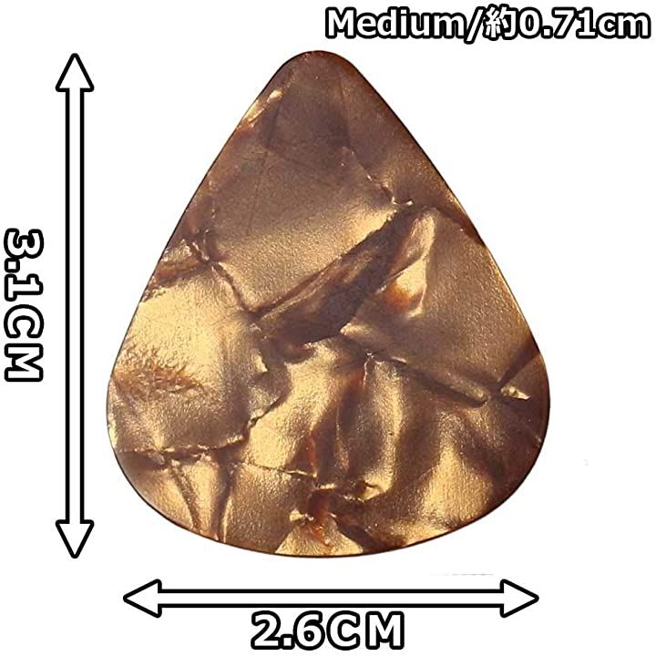 ギターピック ミディアム ティアドロップ 30枚 セット
