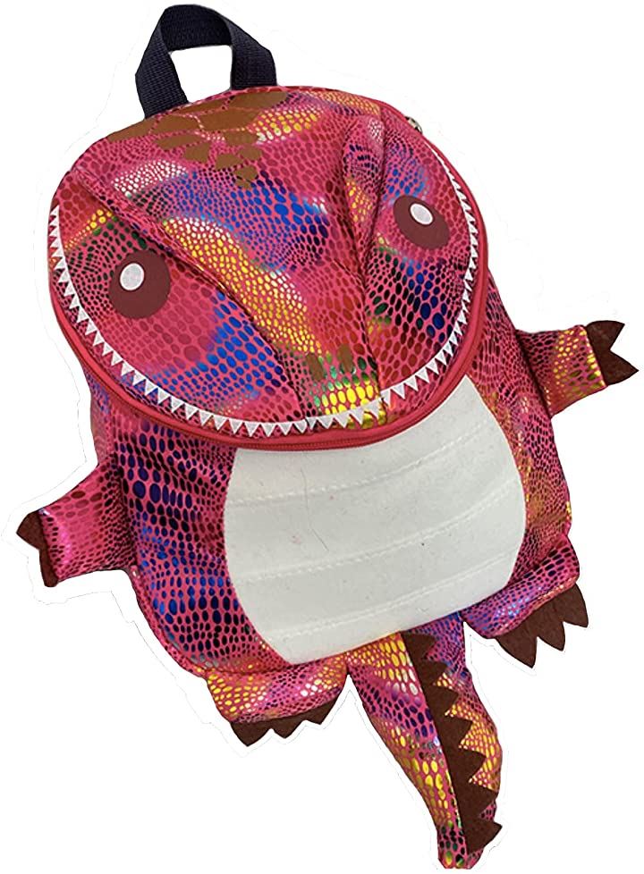 こどもリュック リュックサック こども用バッグ 恐竜 男の子 女の子 キッズ かわいい キャラクター バッグ ランドセル キッズ ベビー マタニティ ファッション きらきらピンク クイックスピード ヤマダモール店