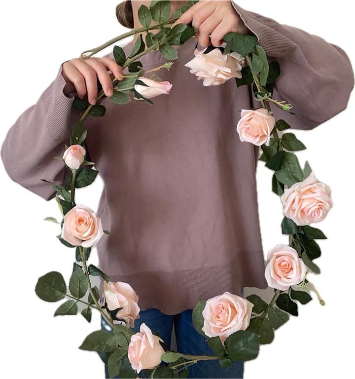 バラ 薔薇 ローズ 造花 シルクフラワー ガーランド 装飾 デコレーション