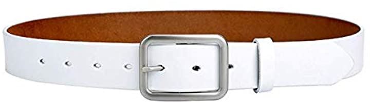 本革 ベルト レザー レディース オフィス カジュアル 幅3 3cm バッグ 小物 ブランド雑貨 ファッション ホワイト 110cm クイックスピード ヤマダモール店 本革 ベルト レザー レディース オフィス カジュアル 幅3 3cm バッグ 小物 ブランド雑貨 ファッション ホワイト 110cm クイックスピード ヤマダモール店