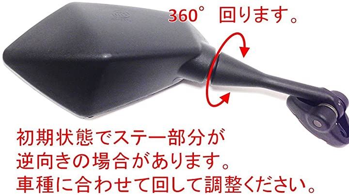 バイク用ミラー カウル 左右セット CBR250R CBR600RR nkr974 バイク用品 車用品・バイク用品(カーボン柄)：[クイックスピード  ヤマダモール店]