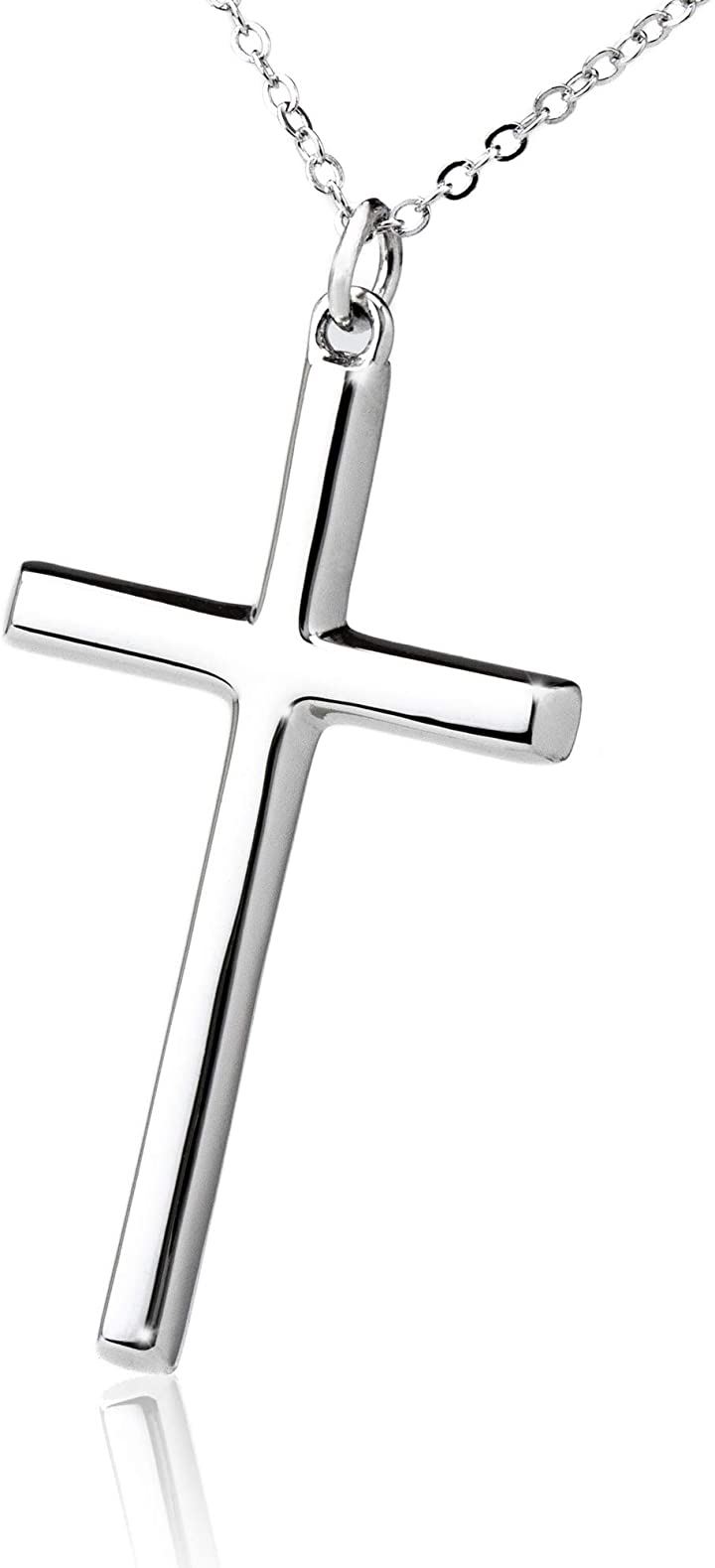 クロス ネックレス シルバー 925 十字架 ブランド メンズ レディース ユニセックス プレゼント 専用ボックス付き チェーン長さ50cm