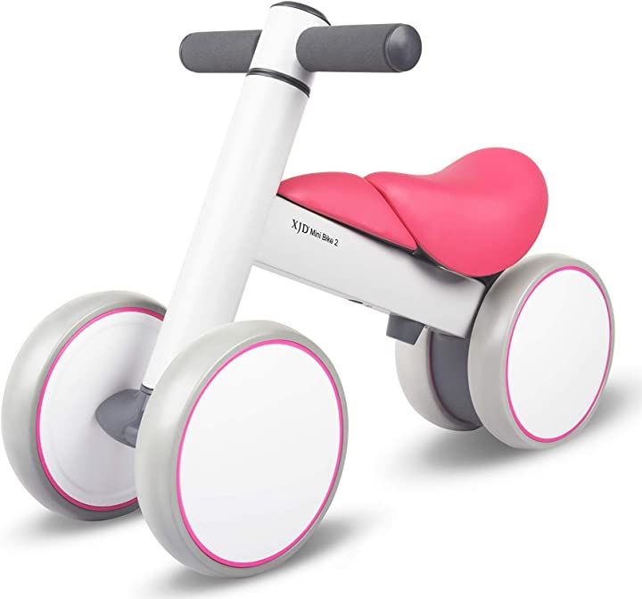 三輪車 10ヶ月-3歳 Mini Bike チャレンジバイク 幼児用 こども自転車 ベビーバイク 乗物玩具・三輪車 おもちゃ おもちゃ・ホビー・ゲーム(マゼンタ)
