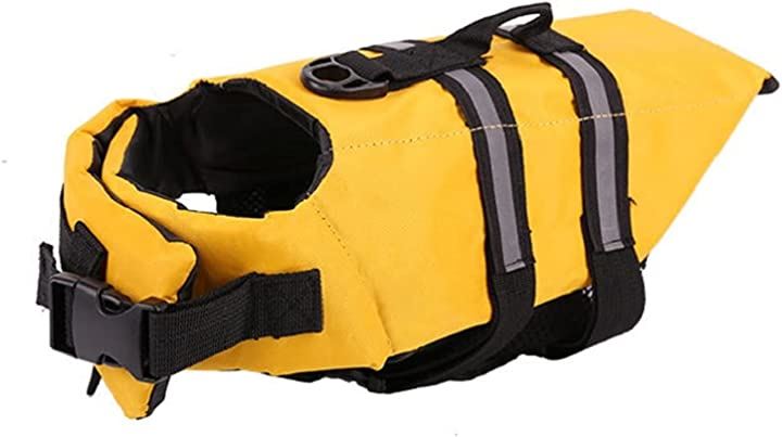 ペットライフジャケット 小型犬 犬用ライフベストジャケット 犬救命 救急服ハンドル付き ペット用品