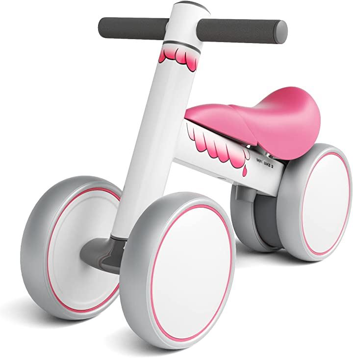 三輪車 10ヶ月-3歳 Mini Bike チャレンジバイク 幼児用 こども自転車 ベビーバイク 乗物玩具・三輪車 おもちゃ おもちゃ・ホビー・ゲーム(ピンク翼)