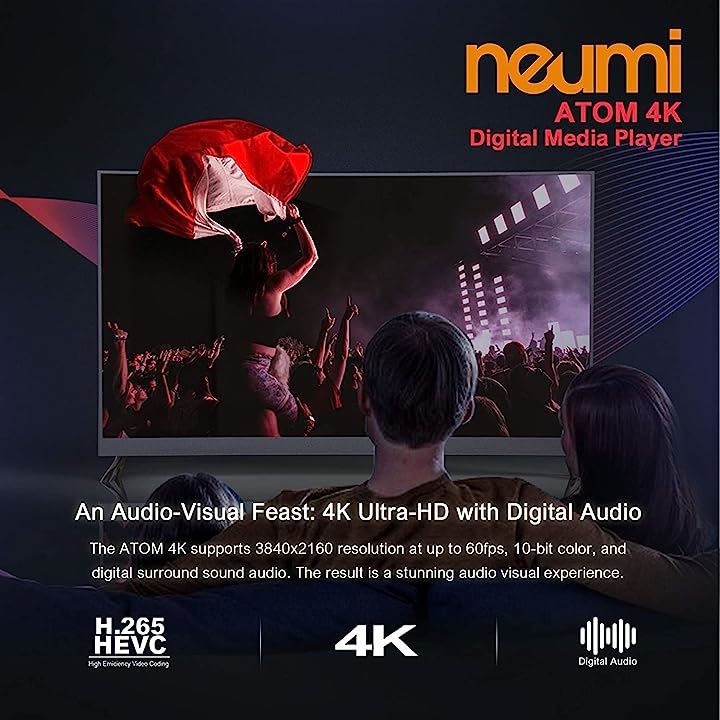 NEUMITECH  日本語取扱い説明書付NEUMI Atom 4K デジタルメディアプレーヤーV2/USBドライブとmicroSDカード用/写真・音楽・ビデオ・動画再生プレーヤー/簡単操作/自動再生・連続再生機能単四電池x2同梱 TV・オーディオ・カメラ7