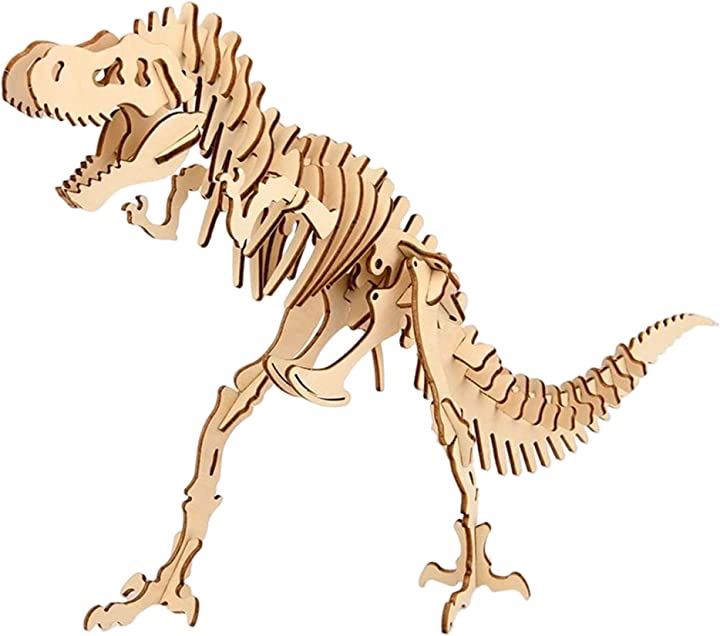 恐竜 立体パズル おもちゃ 3D模型 組み立て キット 工作 趣味・コレクション おもちゃ・ホビー・ゲーム(ナチュラル)