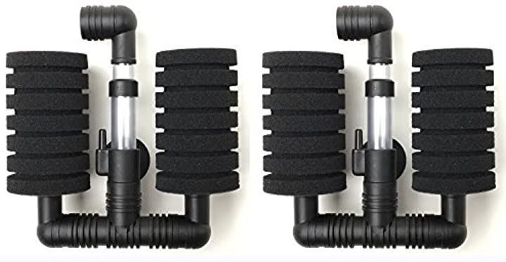 ダブル スポンジフィルター 水槽 ろ過装置 Xy 21 2個 熱帯魚 アクアリウム ペット ペットグッズ Xy 21 2個 クイックスピード ヤマダモール店