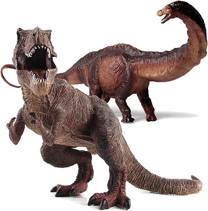 恐竜 おもちゃ アパトサウルス ティラノサウルス フィギュア きょうりゅう 6+ 赤レックス＋アパトサウルス 超合金・ロボット おもちゃ・玩具・ホビー
