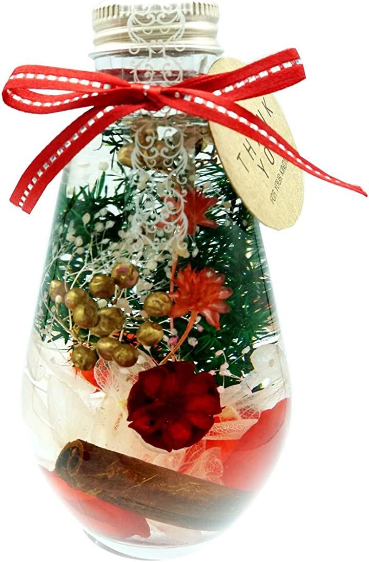 ハーバリウム MIO ギフトBOX付 母の日 贈り物 誕生日 女性 記念日 プレゼント 花 結婚祝い 開店祝い 敬老 プリザーブドフラワー花材 フラワーアレンジメント資材・花材 ペット・花・DIY(レッド)