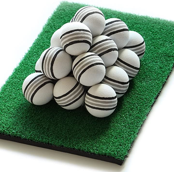 ゴルフ 練習ボール ホワイト 20個 マットセット GOLF スポーツ・アウトドア(ホワイト 20個 + マット, 20個+マット)
