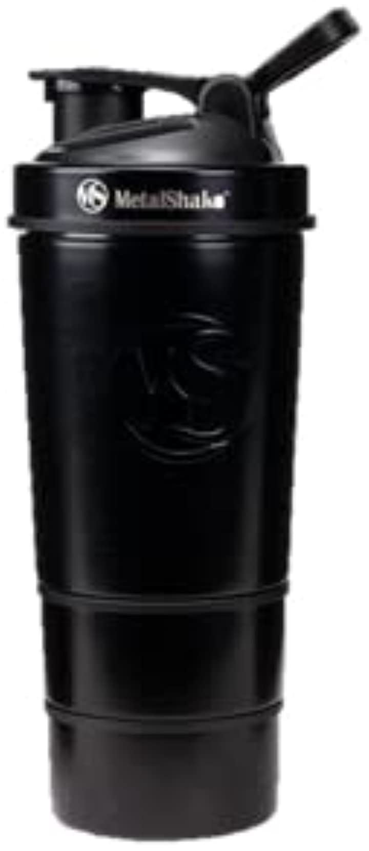 Metal Shake 600ml メタルシェイク 水筒 プロテインシェイカー タンブラー 24時間保冷 6時間保温 二重ロック 水筒・ボトル アウトドア スポーツ・アウトドア(ブラックスチール)