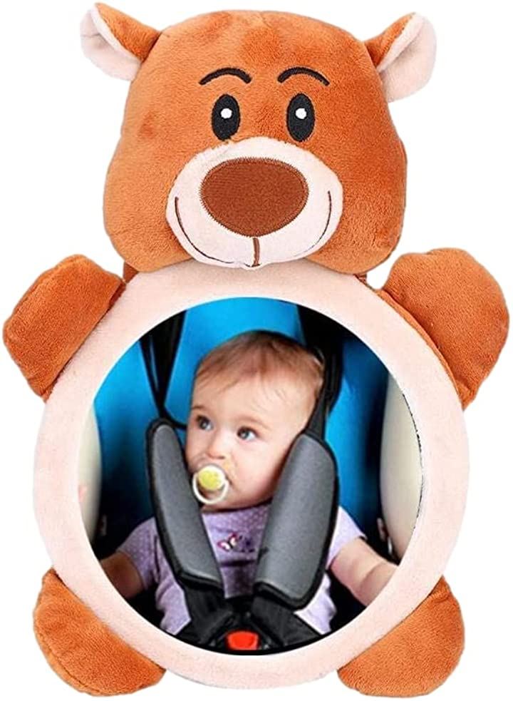 ベビーミラー 車用 補助ミラー 赤ちゃん 車内ミラー 広い視界 アクリル鏡面