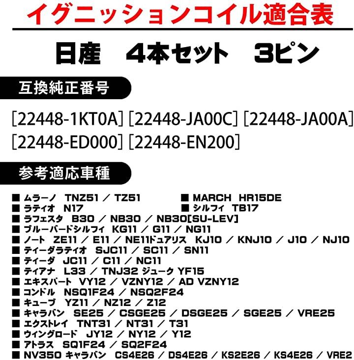 日産 セレナ ジューク等 イグニッションコイル