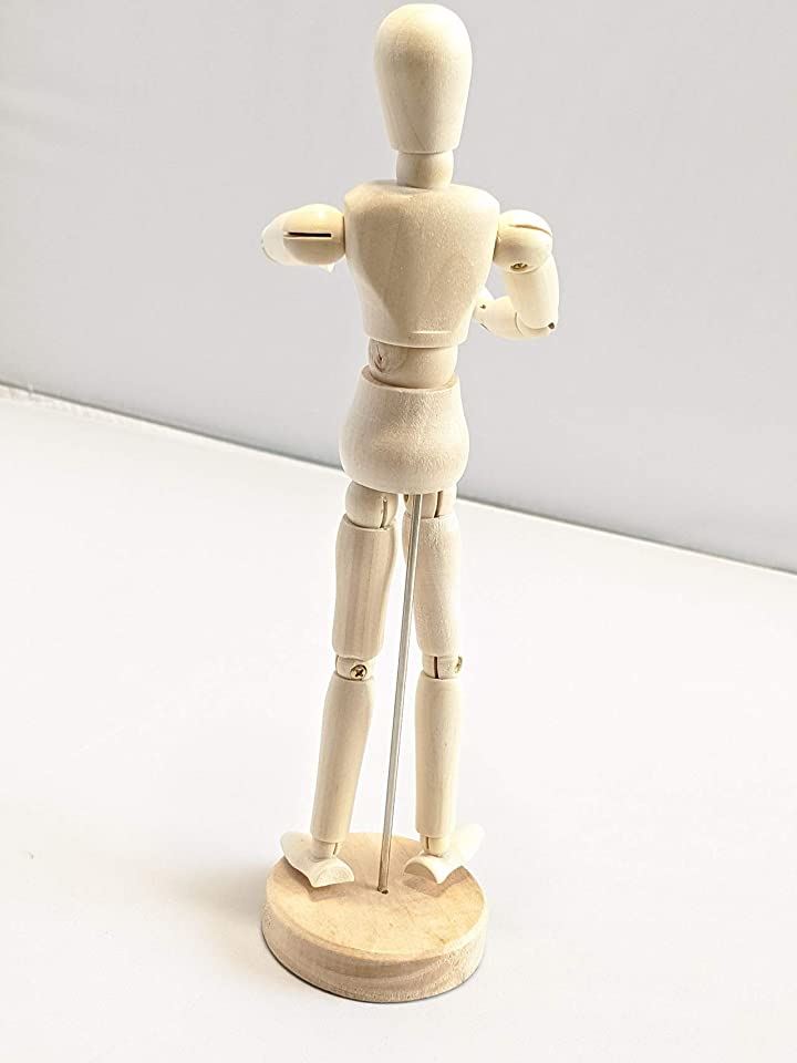 デッサン人形 木製 モデル ドール 美術 スケッチ 関節 可動 絵画