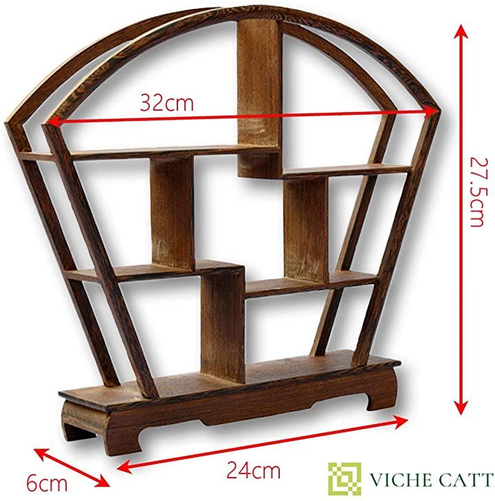 中国 茶器 香炉 盆栽 花瓶 台 棚 花台 木製 和風 モダン アンティーク ディスプレイ ウッド ラック 家具 オブジェ インテリア小物 置物 インテリア 収納 インテリア 日用品雑貨 扇型 クイックスピード ヤマダモール店