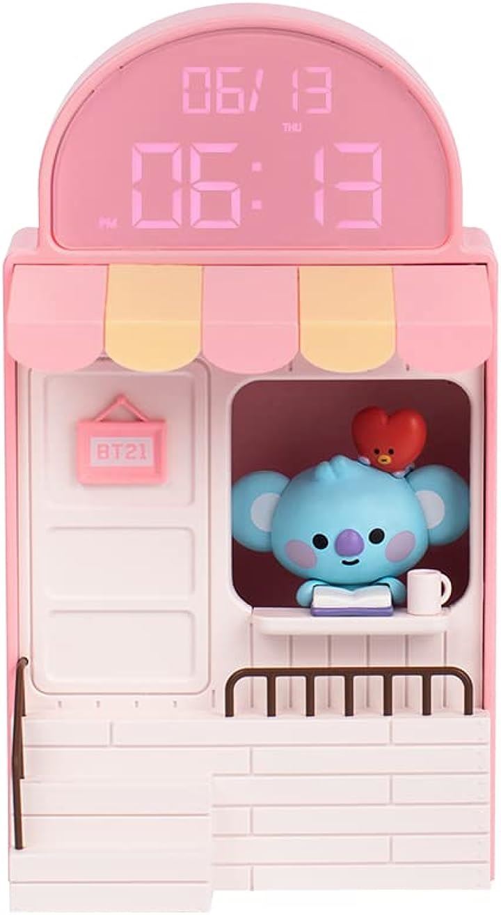 ソロモン商事 BT21 カフェ時計 KOYA CAFE CLOCK BT21-RDC-CF-KY 卓上時計 ランプ ライト