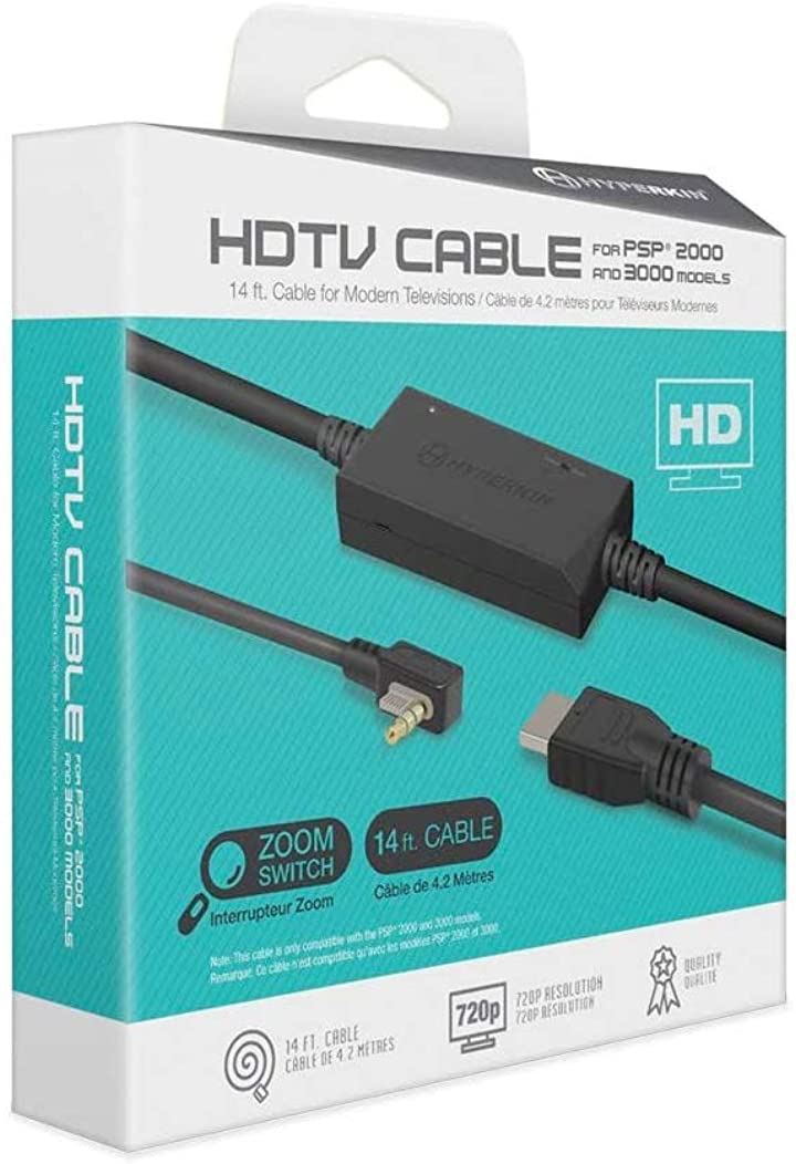 ハイパーキン HDMI変換ケーブル PSP 2000 3000 用 HDTV CABLE For WELLSオリジナル 日本語説明書付属 PSP周辺機器 プレイステーション・ポータブル テレビゲーム おもちゃ・ホビー・ゲーム(Black)