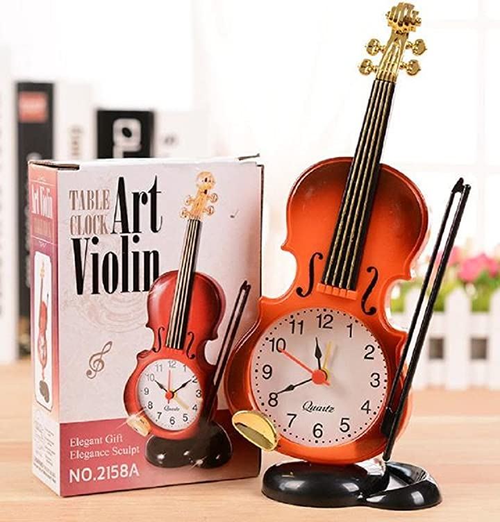 目覚まし時計 バイオリン Art Violin アンティーク - インテリア時計