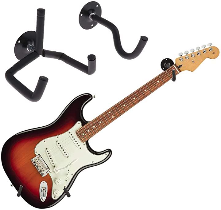 壁掛け エレキギターハンガー スタンドディスプレイ ホルダー エレキギター/エレキベース用 楽器ハンガー パーツ・アクセサリー CD・DVD・楽器