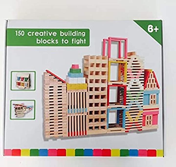 ブロック 木製 積み木 魔法の板 カラー150 ベビー向けおもちゃ おもちゃ・玩具・ホビー