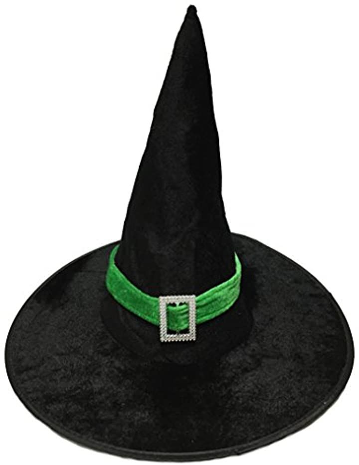 ベロア調 魔女の帽子 ハロウィン パーティーグッズ パーティーハット 魔法使い 三角帽子 小悪魔 ウィッチハット 仮装 イベントなどに S1