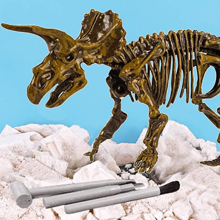 恐竜化石発掘 おもちゃ 発掘キット 恐竜の骨 Triceratops