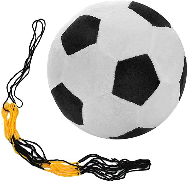 サッカーボール クッション ボールネット付き やわらかい 室内 おもちゃ 枕( ボール＋ネット)