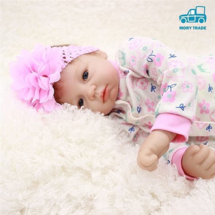 HOT人気 morytrade リボーン 人形 赤ちゃん ベビー 乳児 新生児 リアル 45cm1.3kg(ピンク)： 日本製人気