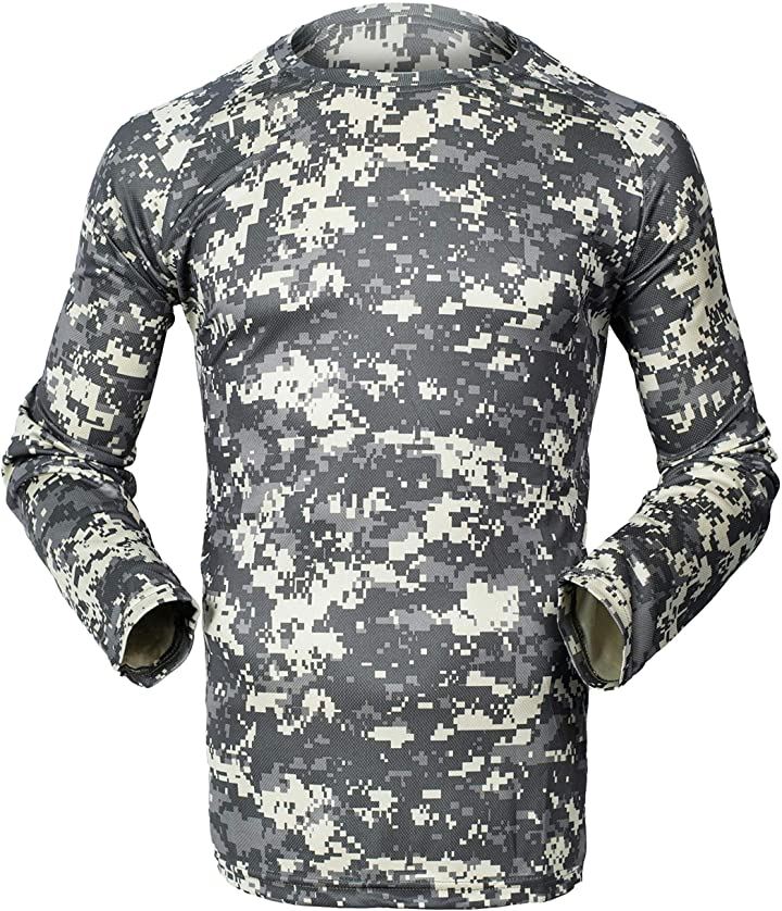 Stalk最新カラー10種類 迷彩柄 長袖 Tシャツ ストレッチ メッシュ ミリタリー サバゲー 迷彩 迷彩 Xl クイックスピード ヤマダモール店