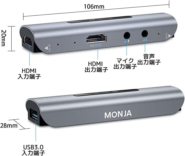 大宮 高速データ転送 キャプチャボード HDMIケーブル 2点セット | www